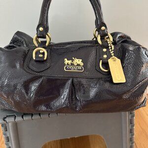 Purple Soft Leather Coach handbag